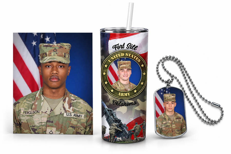Army BCT portrait print and personalized portrait photo products